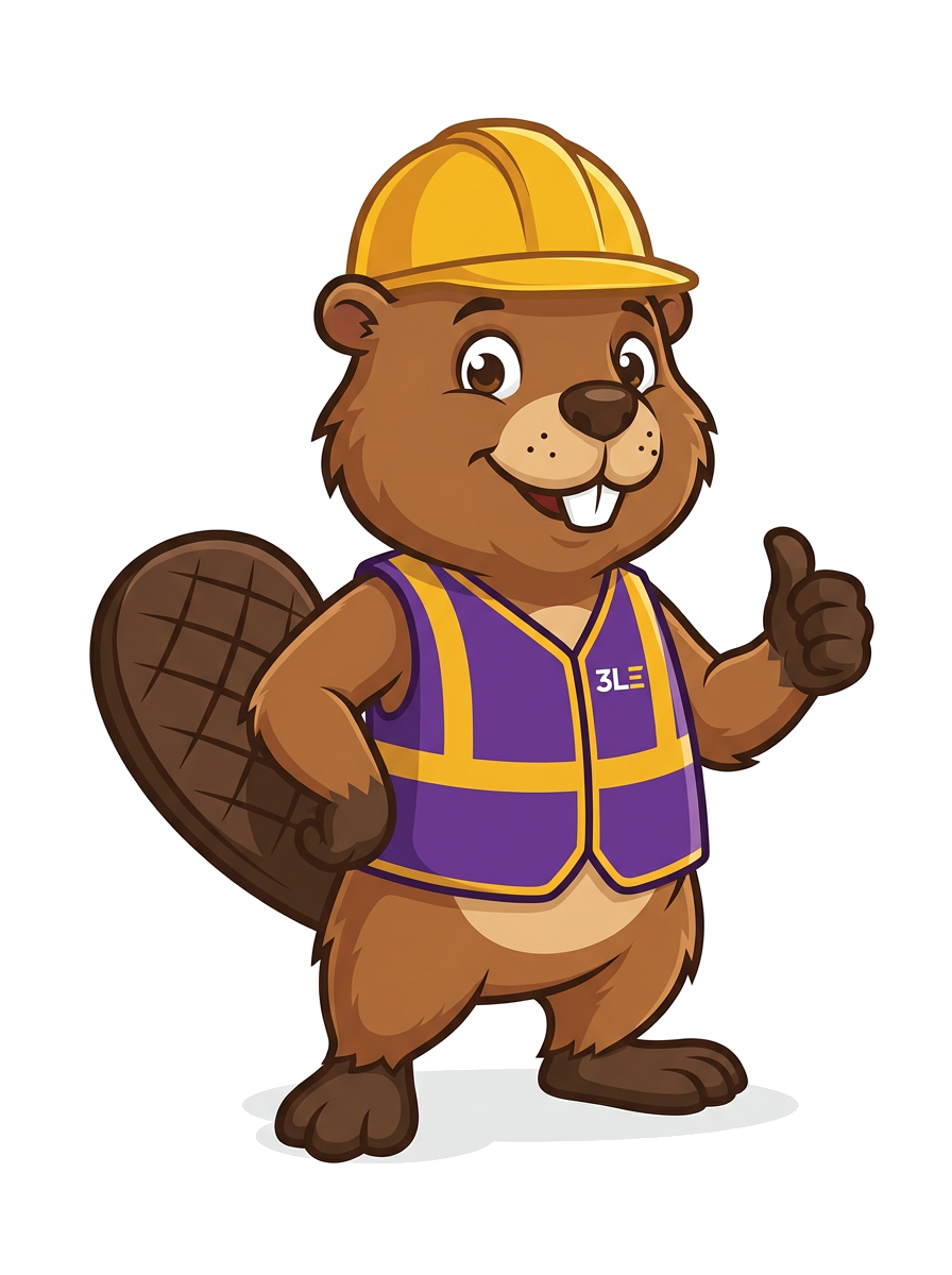 Buddy the beaver giving a thumbs up