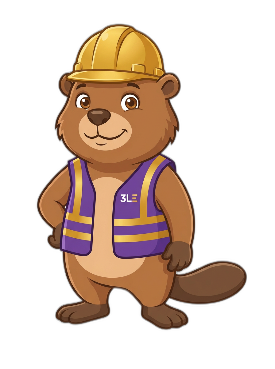 Buddy The Beaver - 3LE Mascot